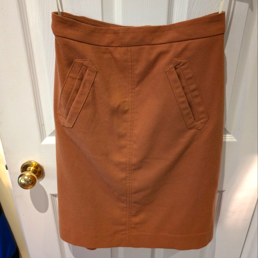 PINK MARTINI tan A line skirt, size medium